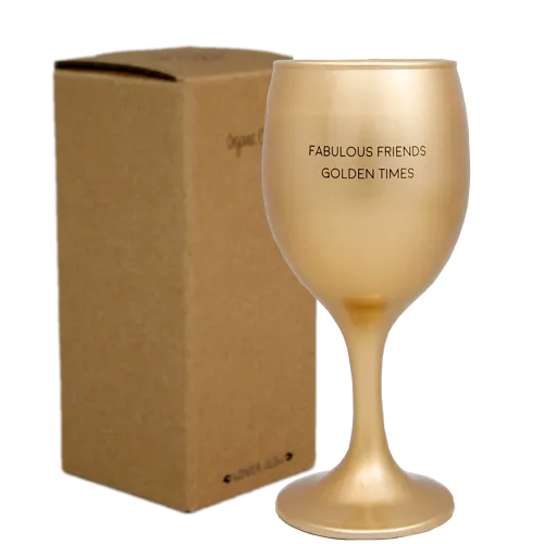 Amiek Fabulous Friends wijnglaskaars goud Silky Tonka