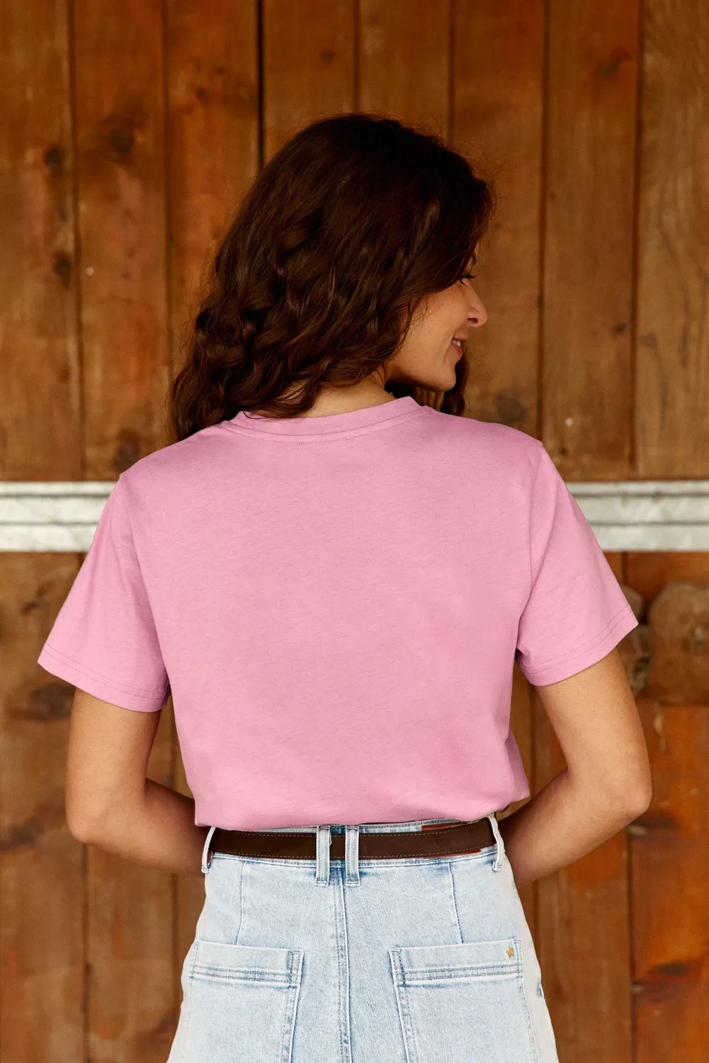 La Petite Etoile Towdy T-shirt roze katoen Howdy