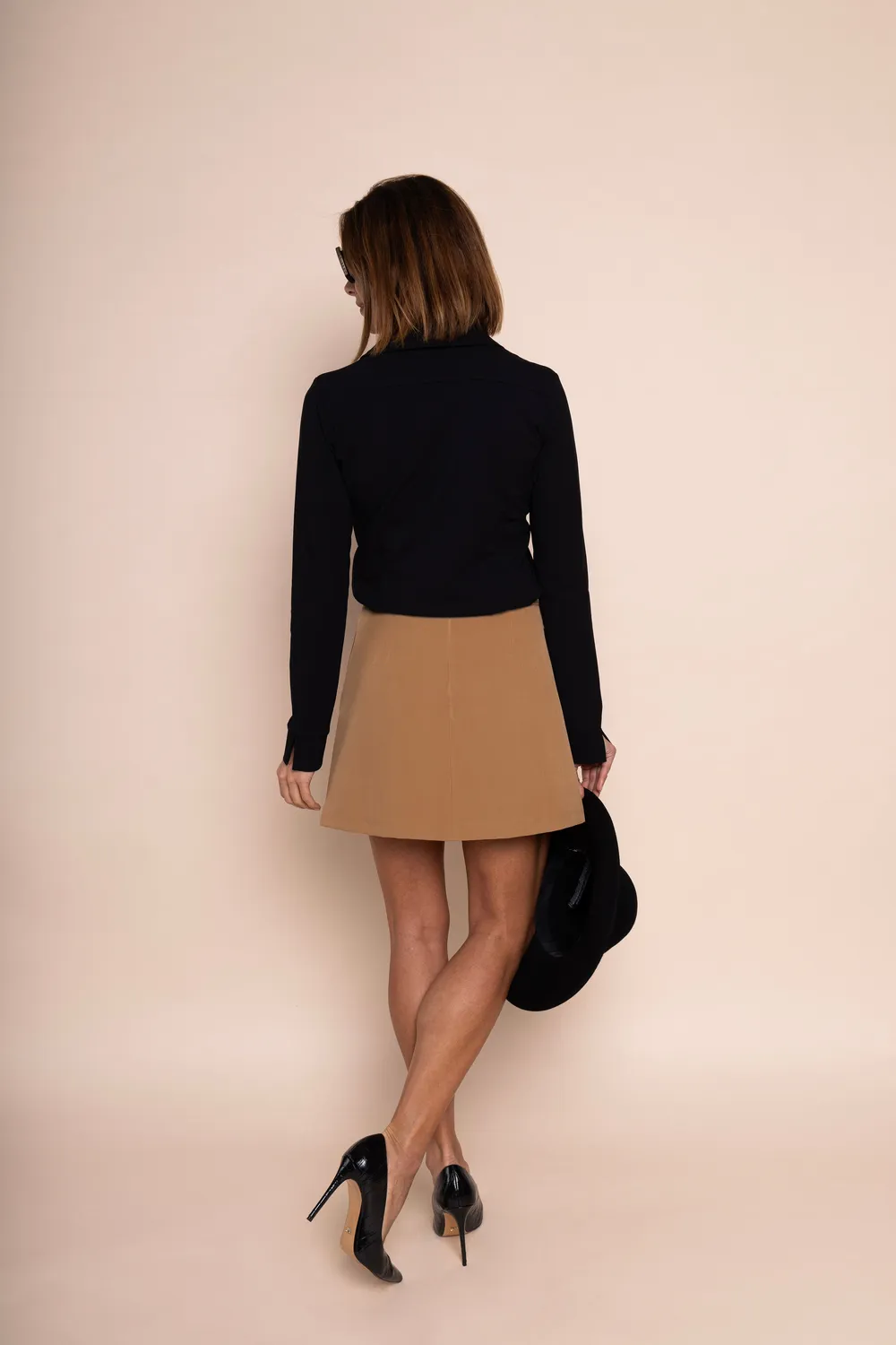 Laboutiek Ivanka Long Sleeve travel blouse zwart