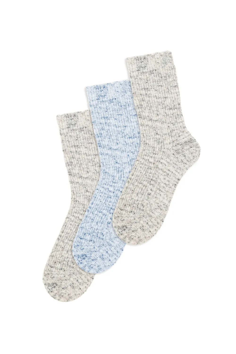 La Petite Etoile Anouk sokken set mix 3 paar grijs blauw