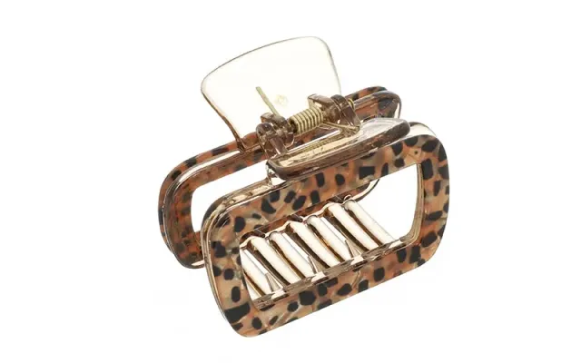 Amiek Suus haarklem panter naturel 6 cm