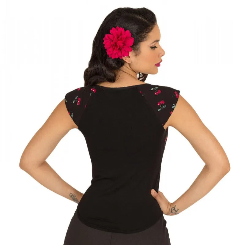 Tatyana Blush Blouse top kersenprint XS
