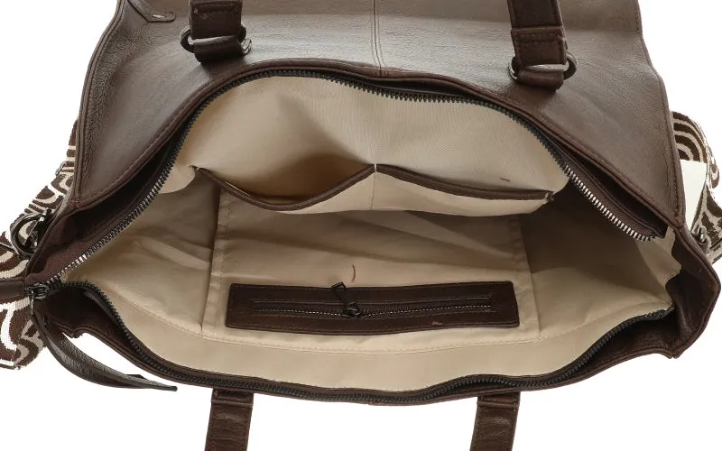 Amiek Veghel shopper bruin 45 cm
