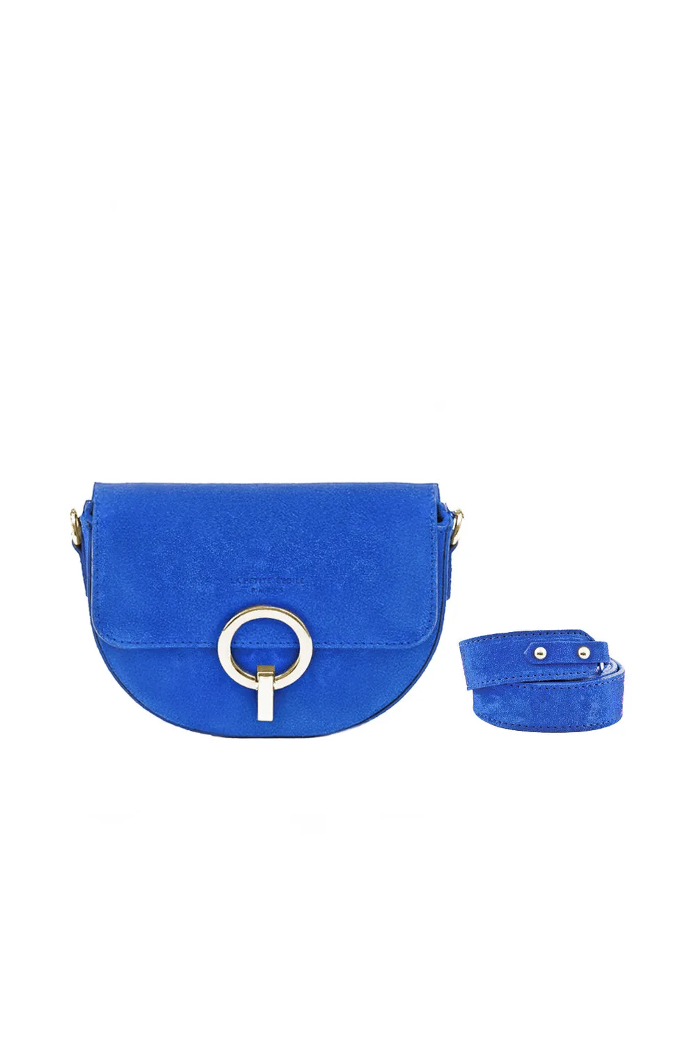 La Petite Etoile Jim tas leer blauw handtas