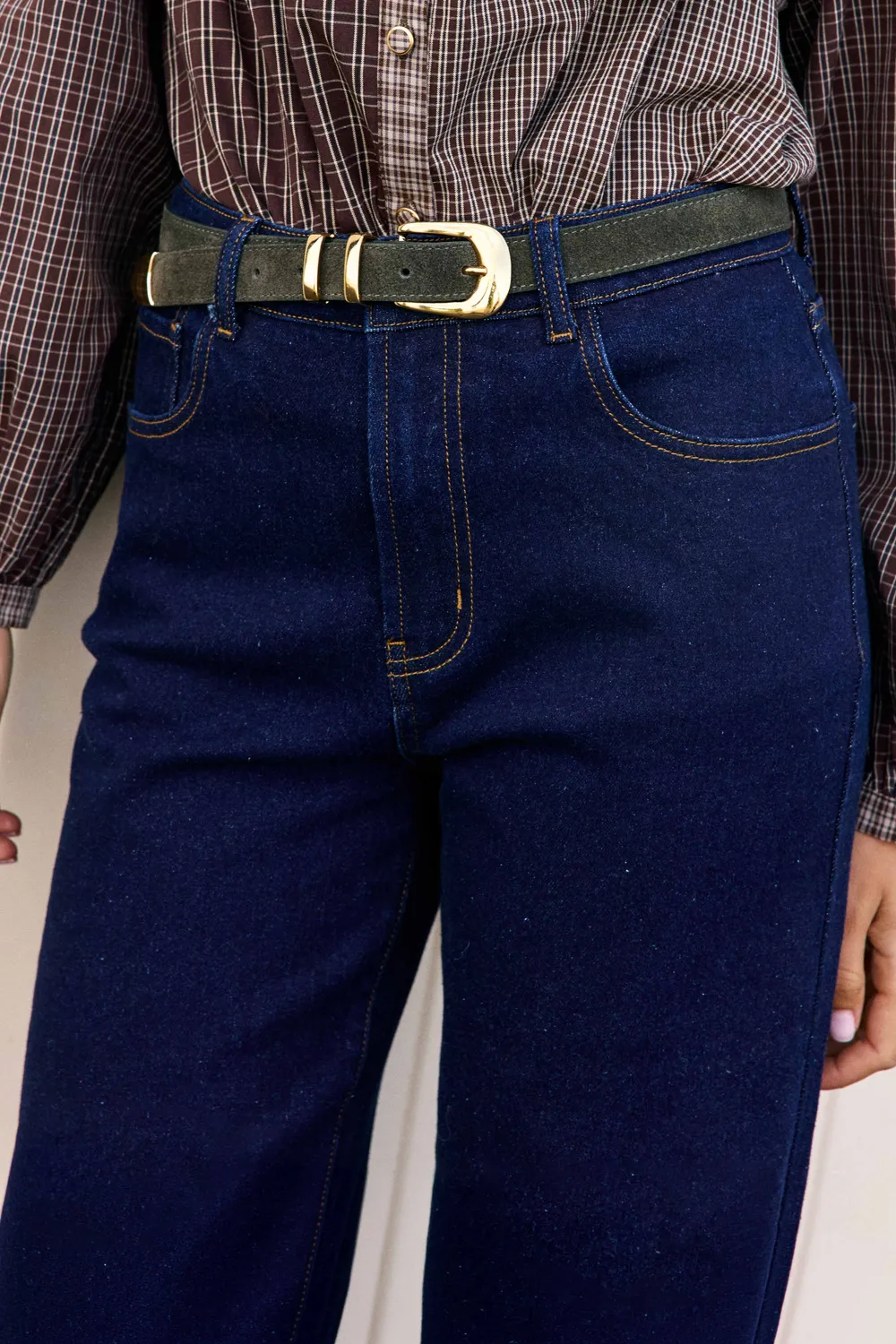 La Petite Etoile Zephyr rechte jeans onewash blauw denim