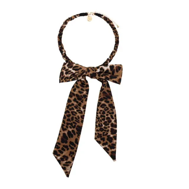 Amiek Wild Becky Necklace ketting luipaard strik