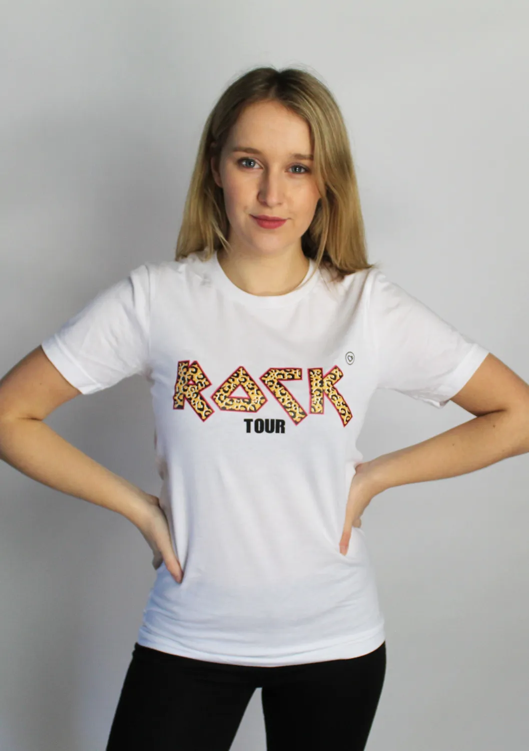 LOVEDRUNKY Rock Tour T-shirt wit ecofriendly