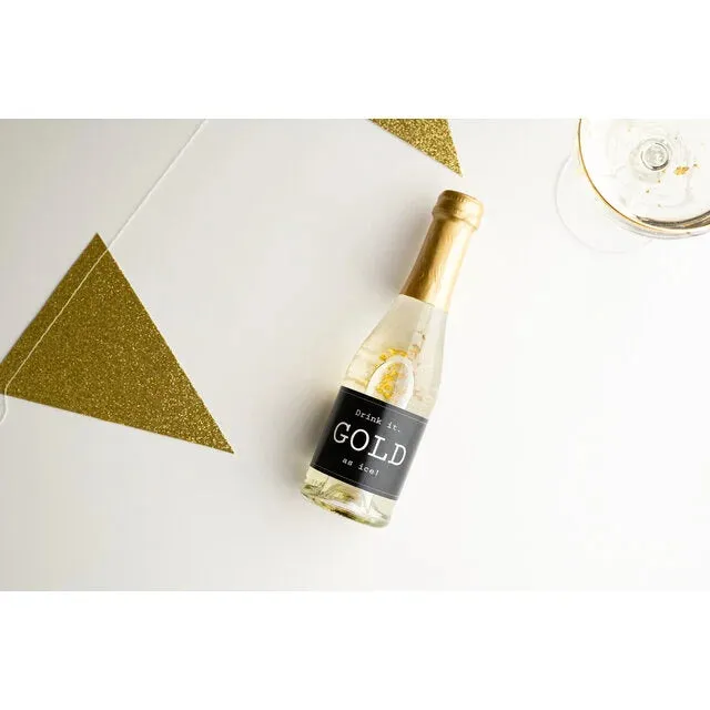 Amiek Secco Drink it flesje bladgoud