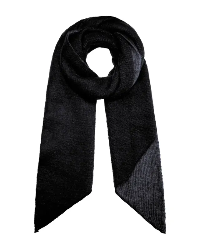 LOVEDRUNKY Cozy sjaal zwart 190 cm zacht
