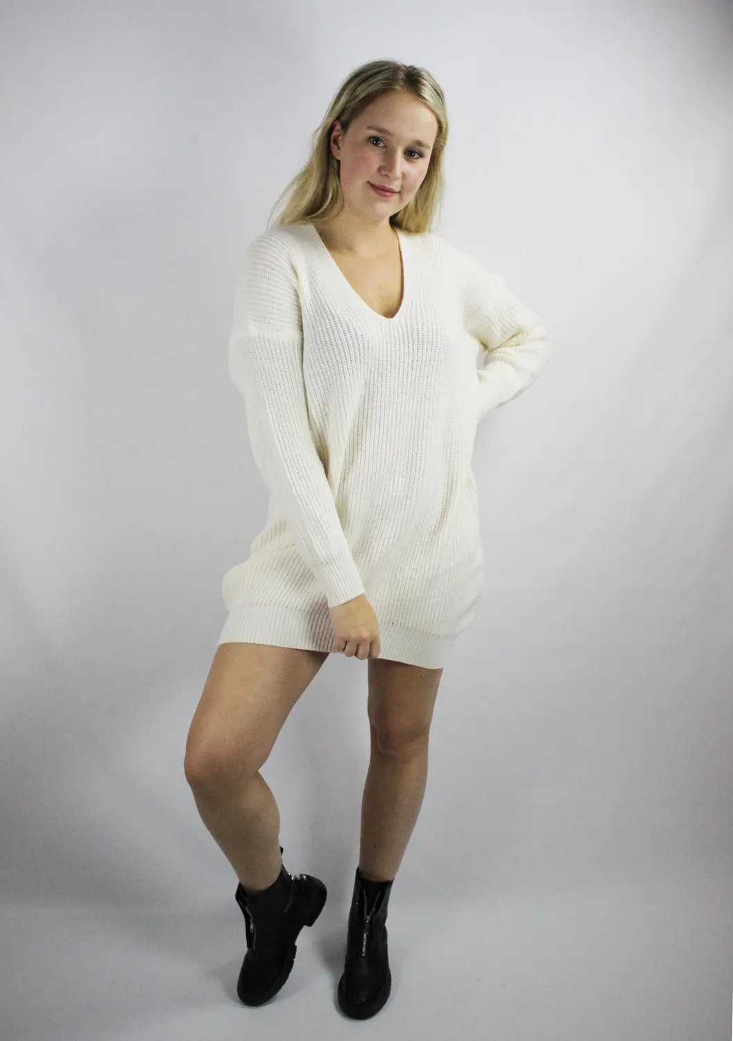 LOVEDRUNKY Knitted Tuniek beige tuniek one size