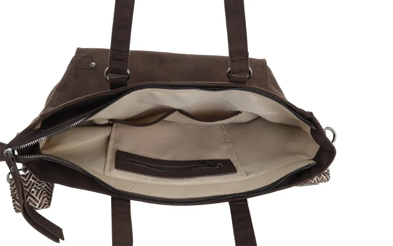 Amiek Riga shopper schooltas browny bruin 45 cm polyester