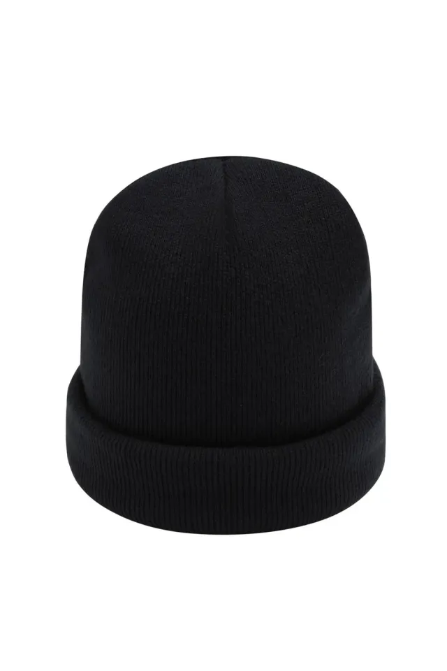 Amiek Everyday Beanie muts zwart 18x22 cm acryl
