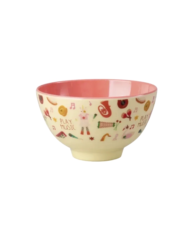 Amiek Music schaaltje melamine 300 ml roze