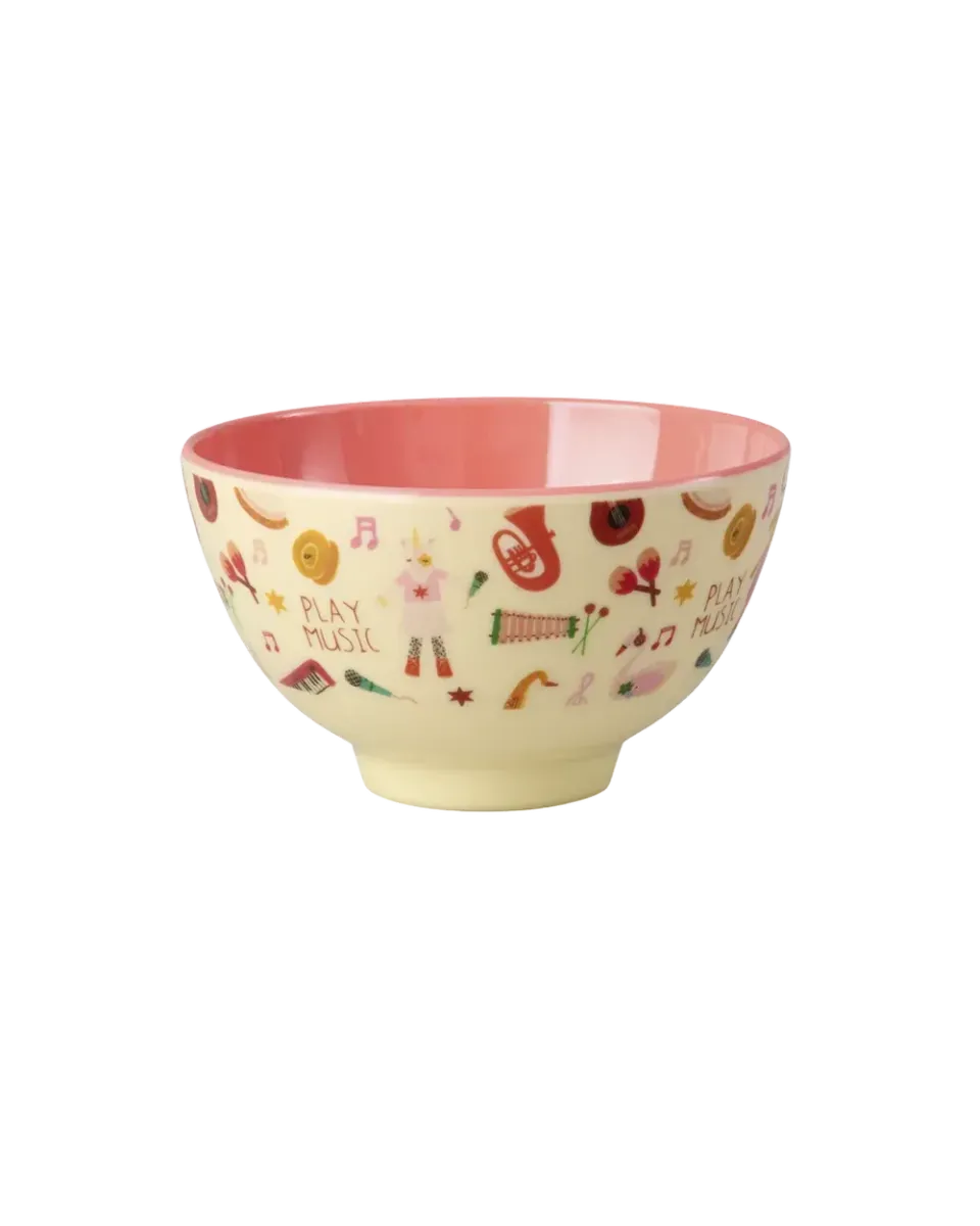 Amiek Music schaaltje melamine 300 ml roze