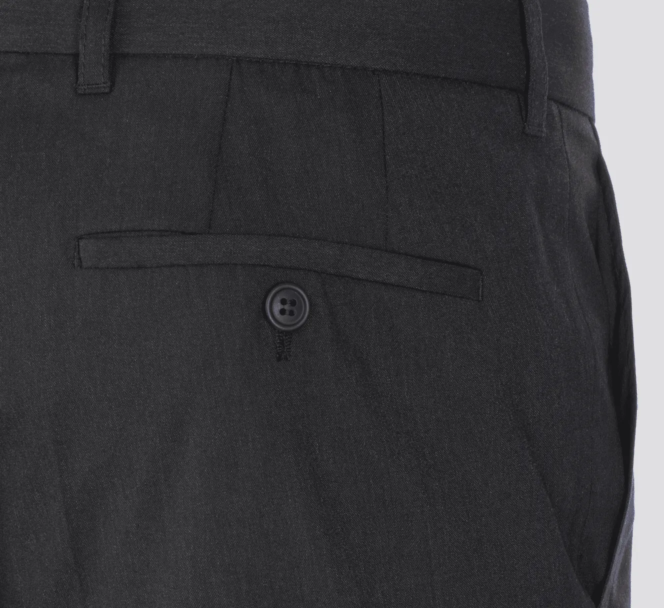 Luigi Morini Terlenka heren pantalon wol zwart