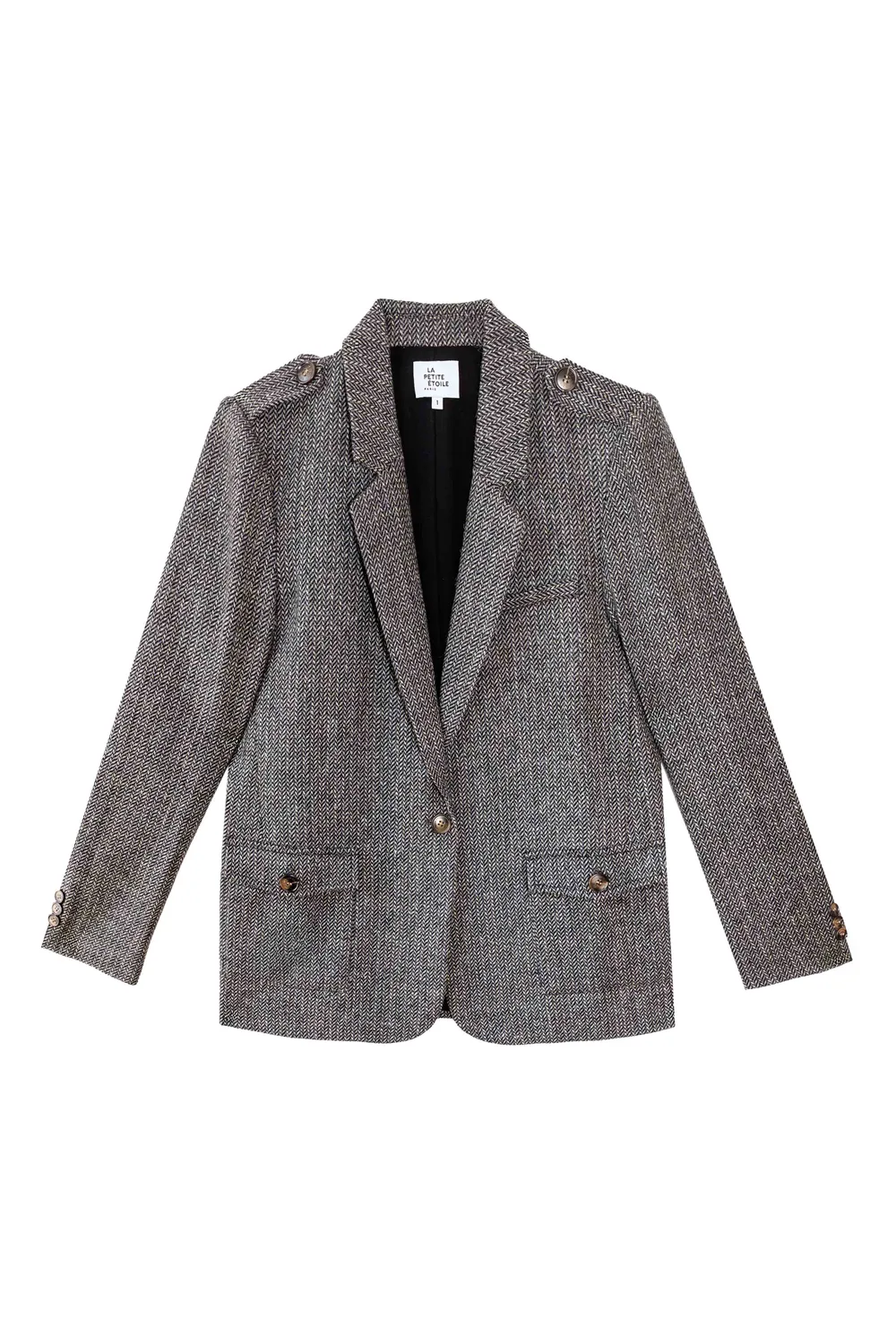La Petite Etoile Vidala jas zwart chevron