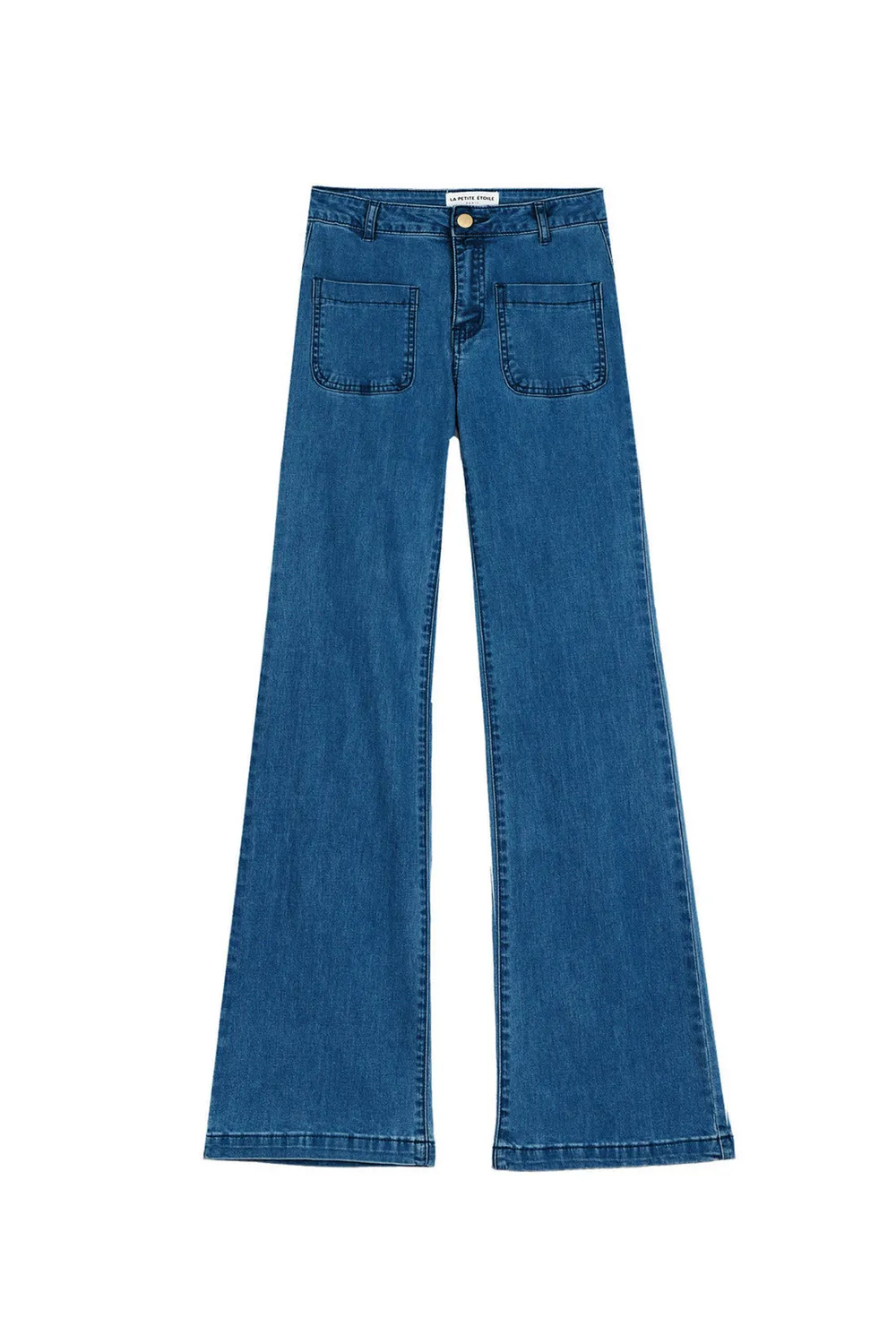 La Petite Etoile Sonny flare jeans stone licht