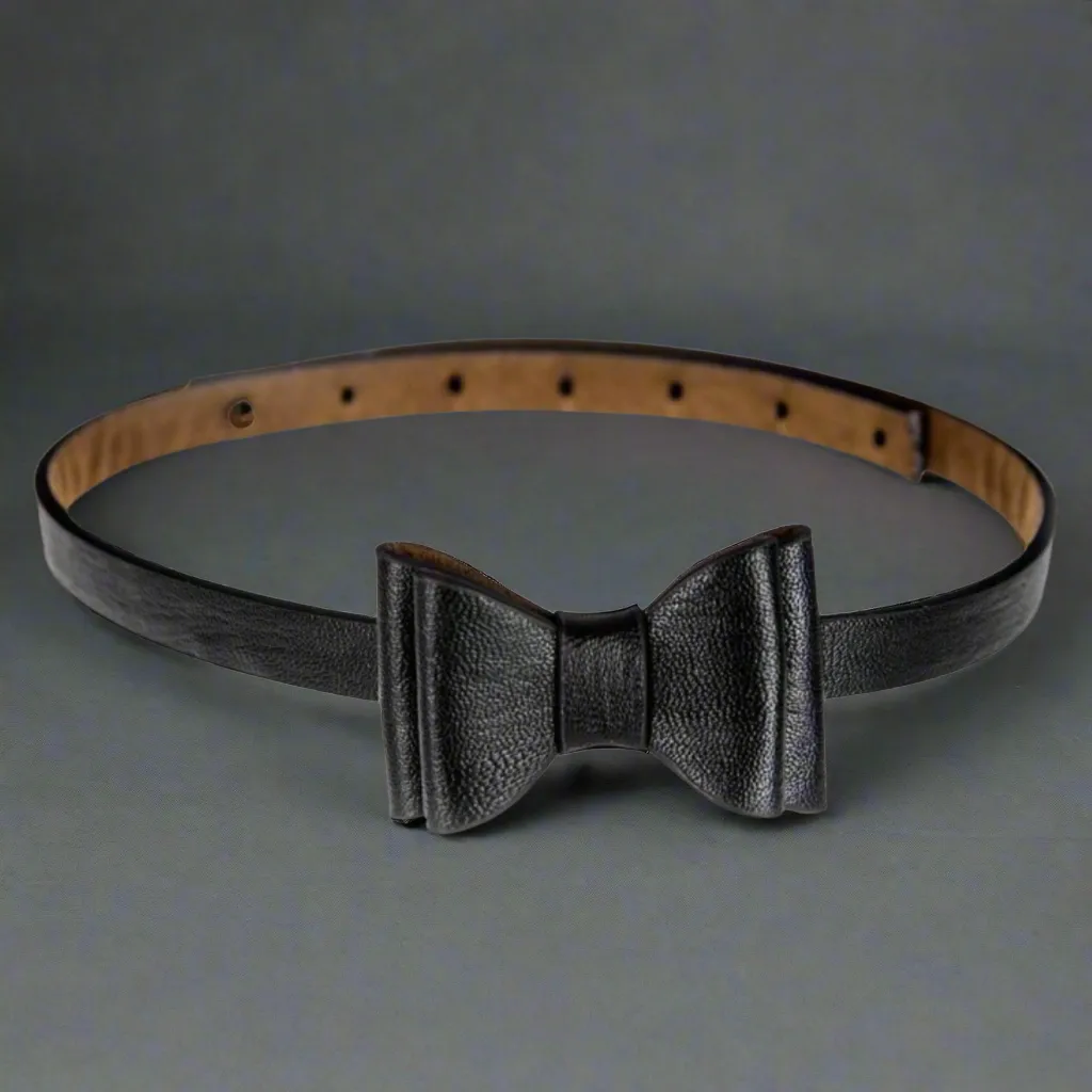 Tatyana Retro Bow verstelbare riem lak rood strik