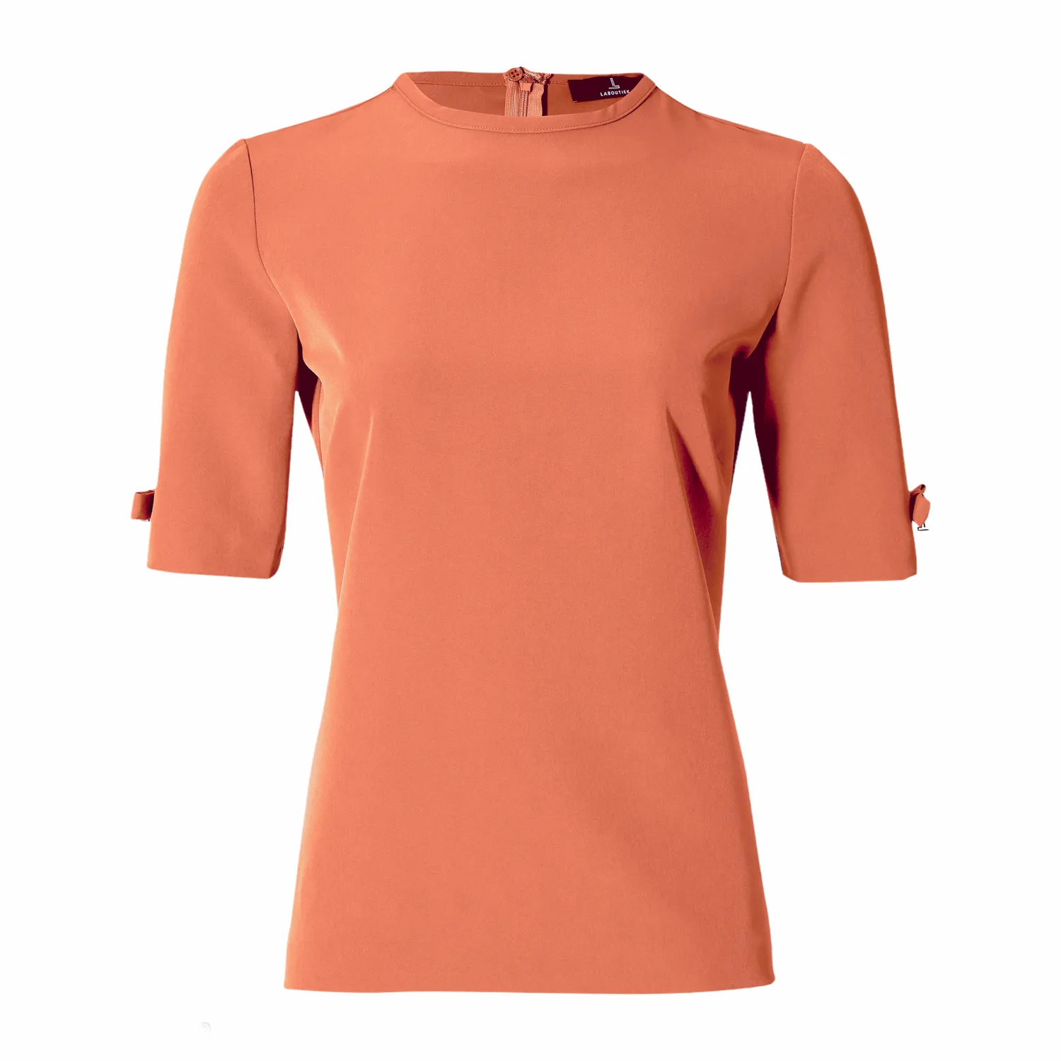 Laboutiek Clean Tee Bows T-shirt peach strikjes