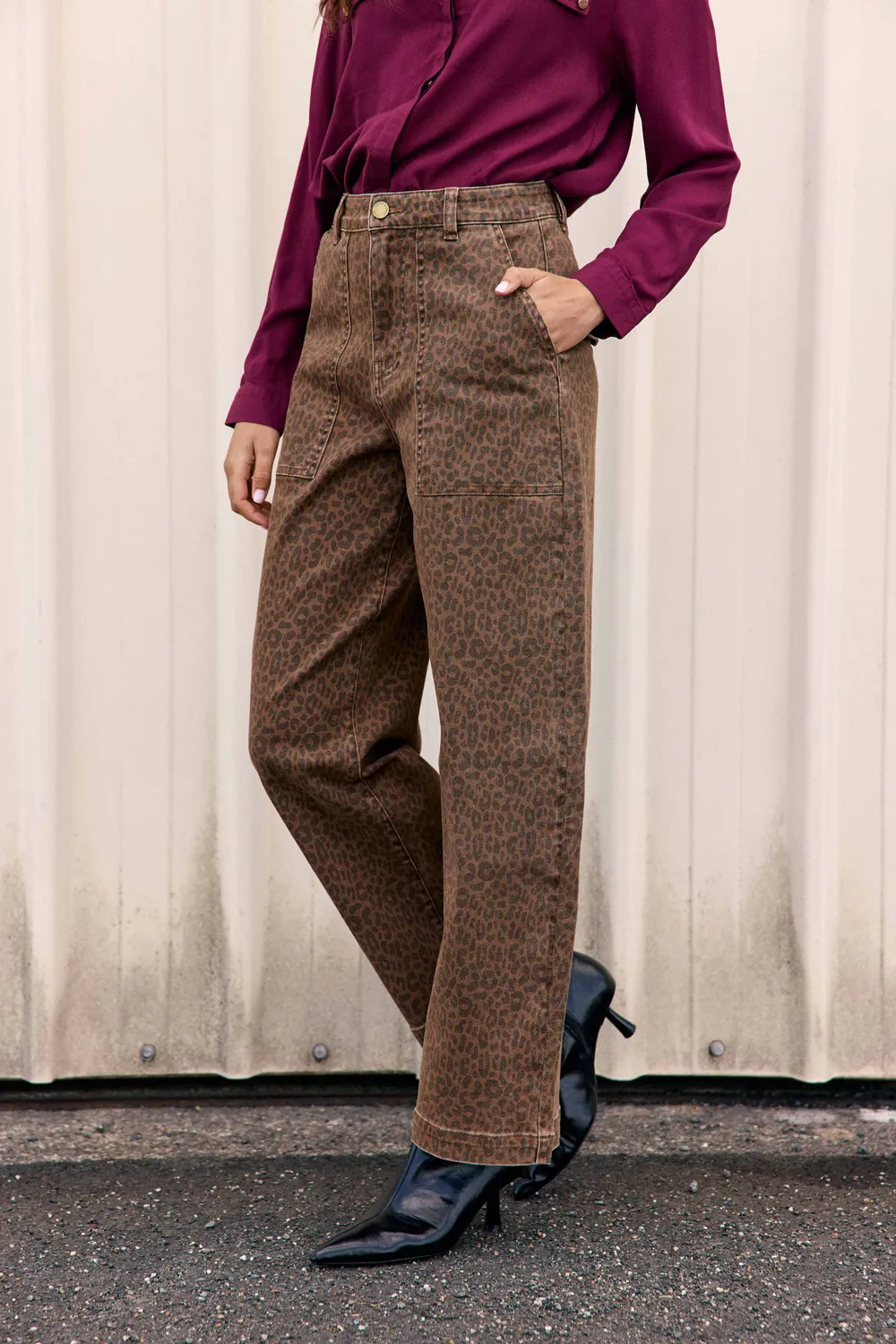 La Petite Etoile Pelyan barrel broek luipaard