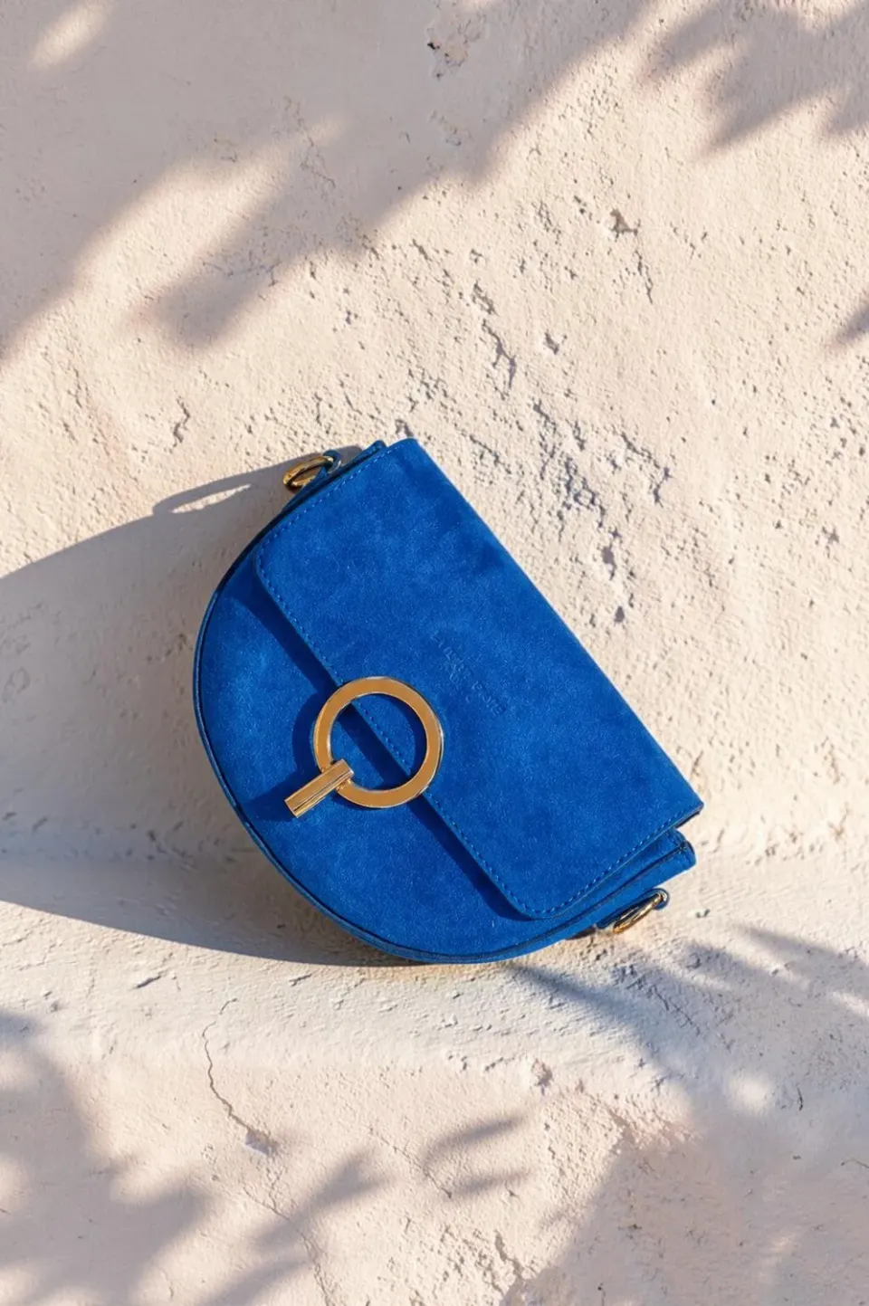 La Petite Etoile Jim tas leer blauw handtas