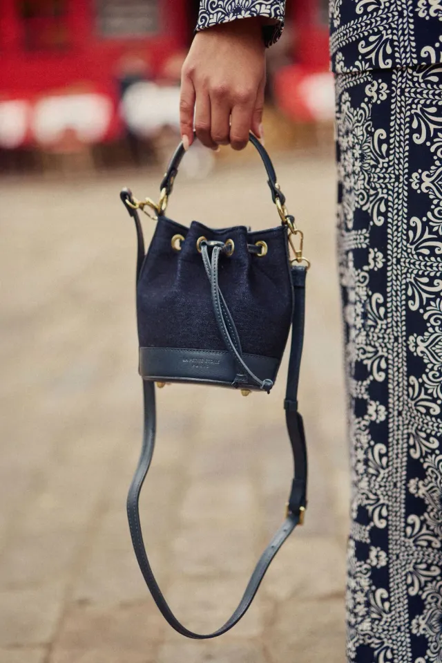 La Petite Etoile Aimmy bucket tas brut leer