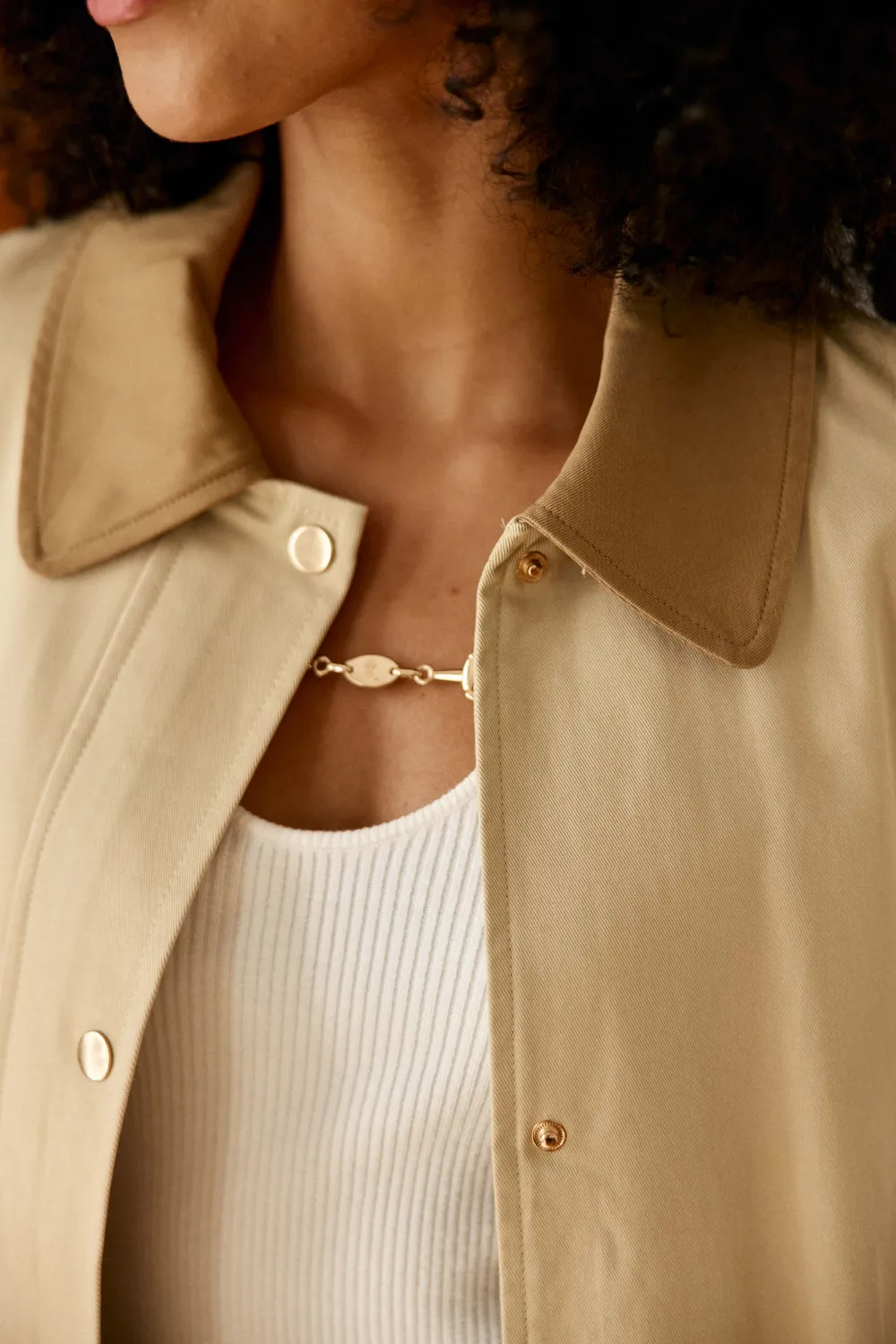 La Petite Etoile Nevino trenchcoat beige midi