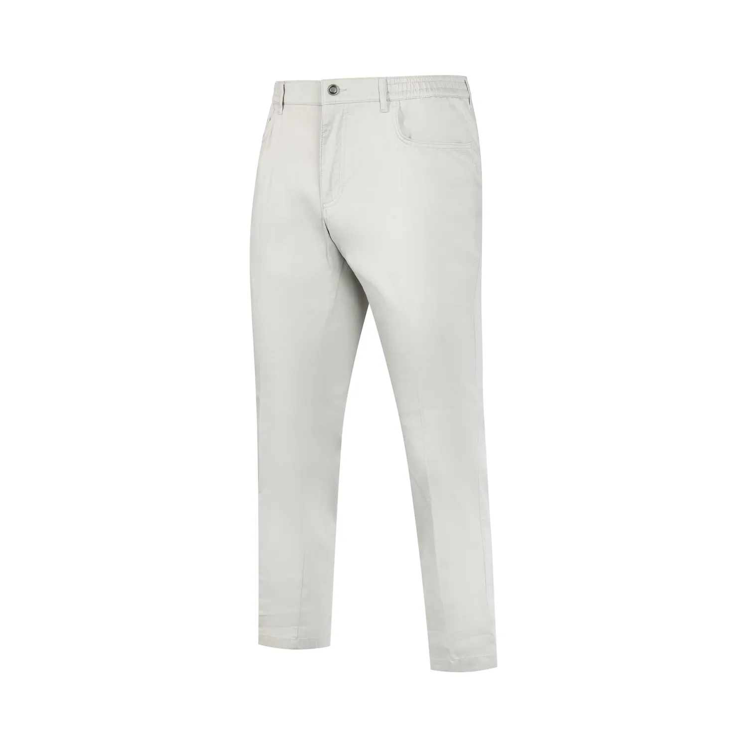 Seniorenkleding Mario heren pantalon wit katoen