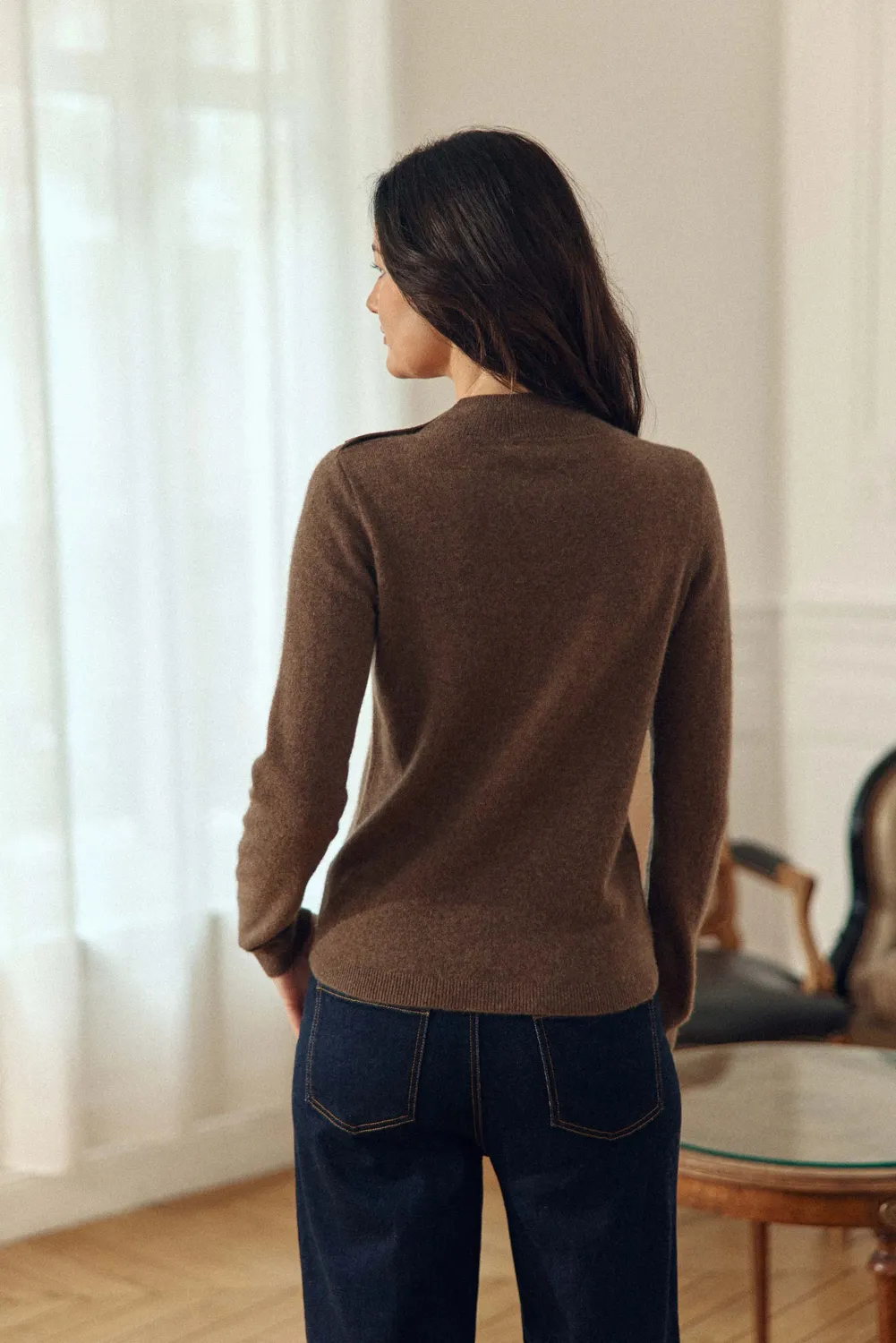 La Petite Etoile Maureen trui bruin kasjmier
