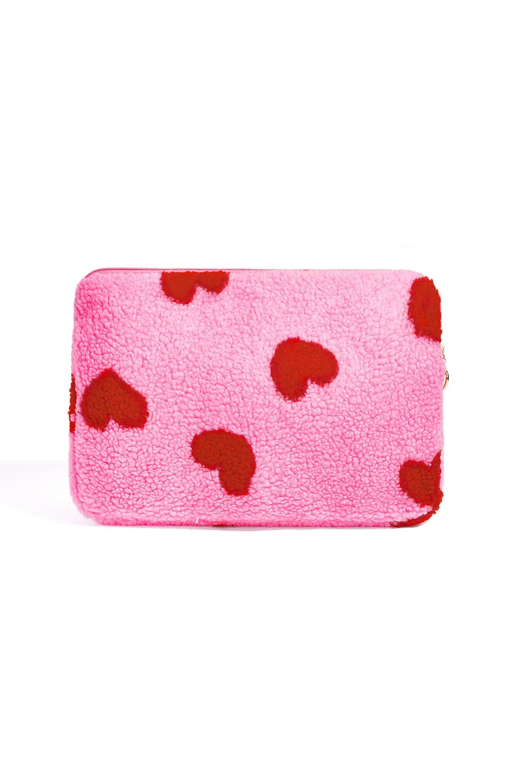 Amiek Hart Teddy laptoptas 13 inch roze hartjes