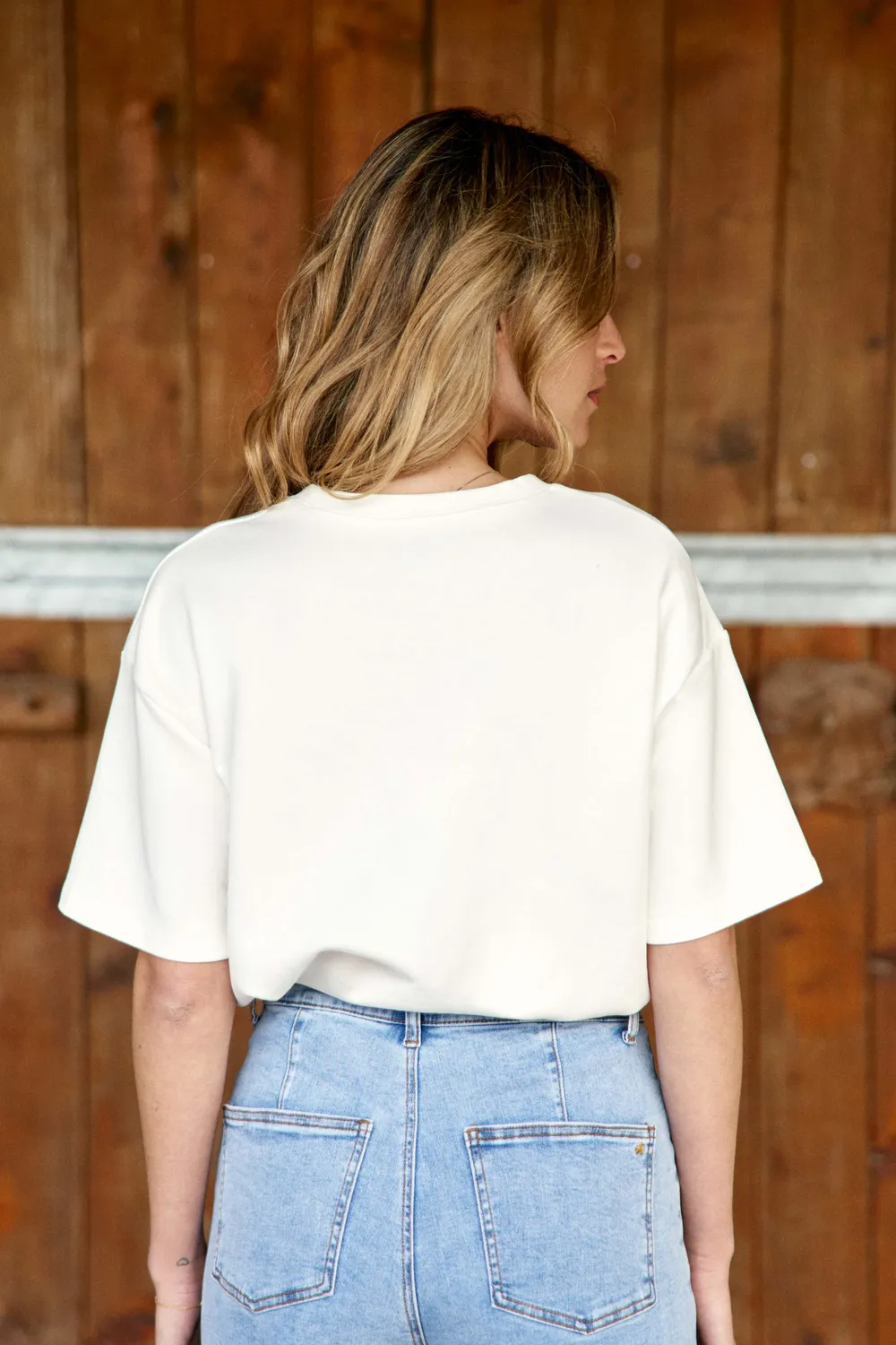 La Petite Etoile Tais T-shirt oversize ecru ster