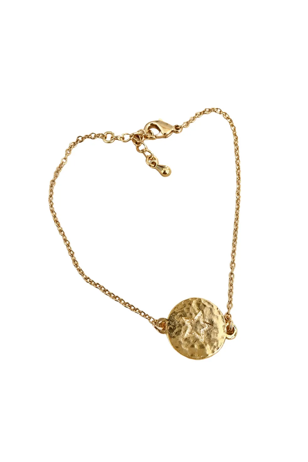 La Petite Etoile Aime gehamerde armband goud