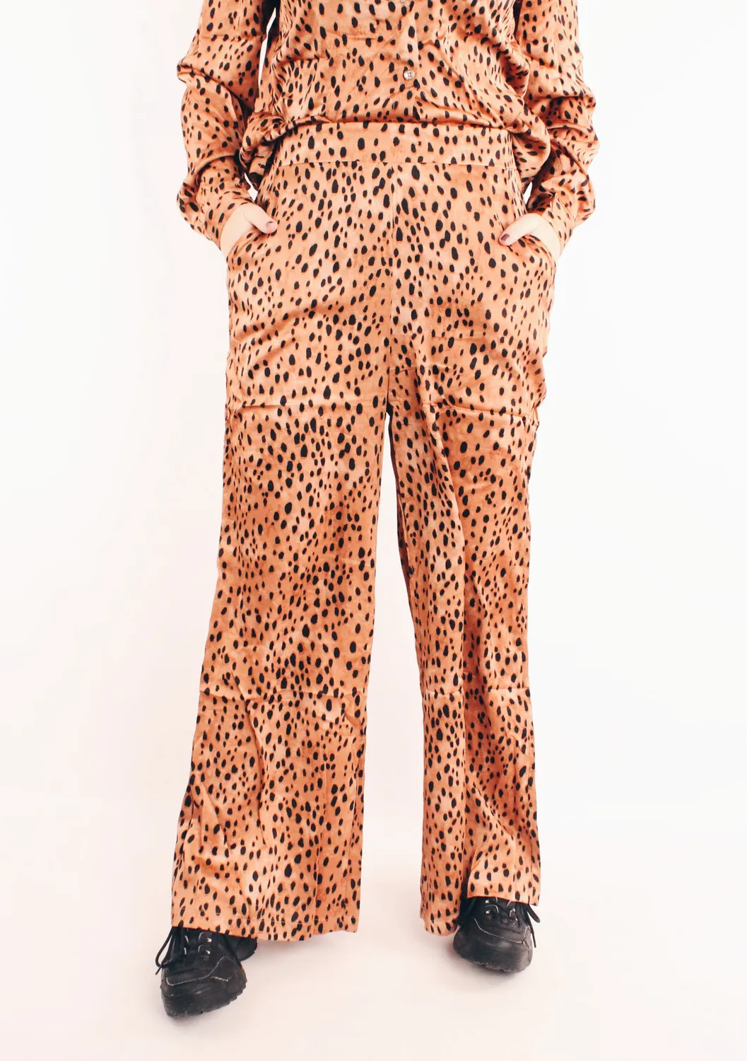 Lovedrunky Cheetah Dots Broek Bruin Animalprint