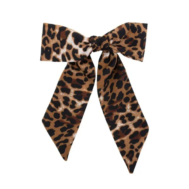 Amiek Leopard Bow haarclip panter strik