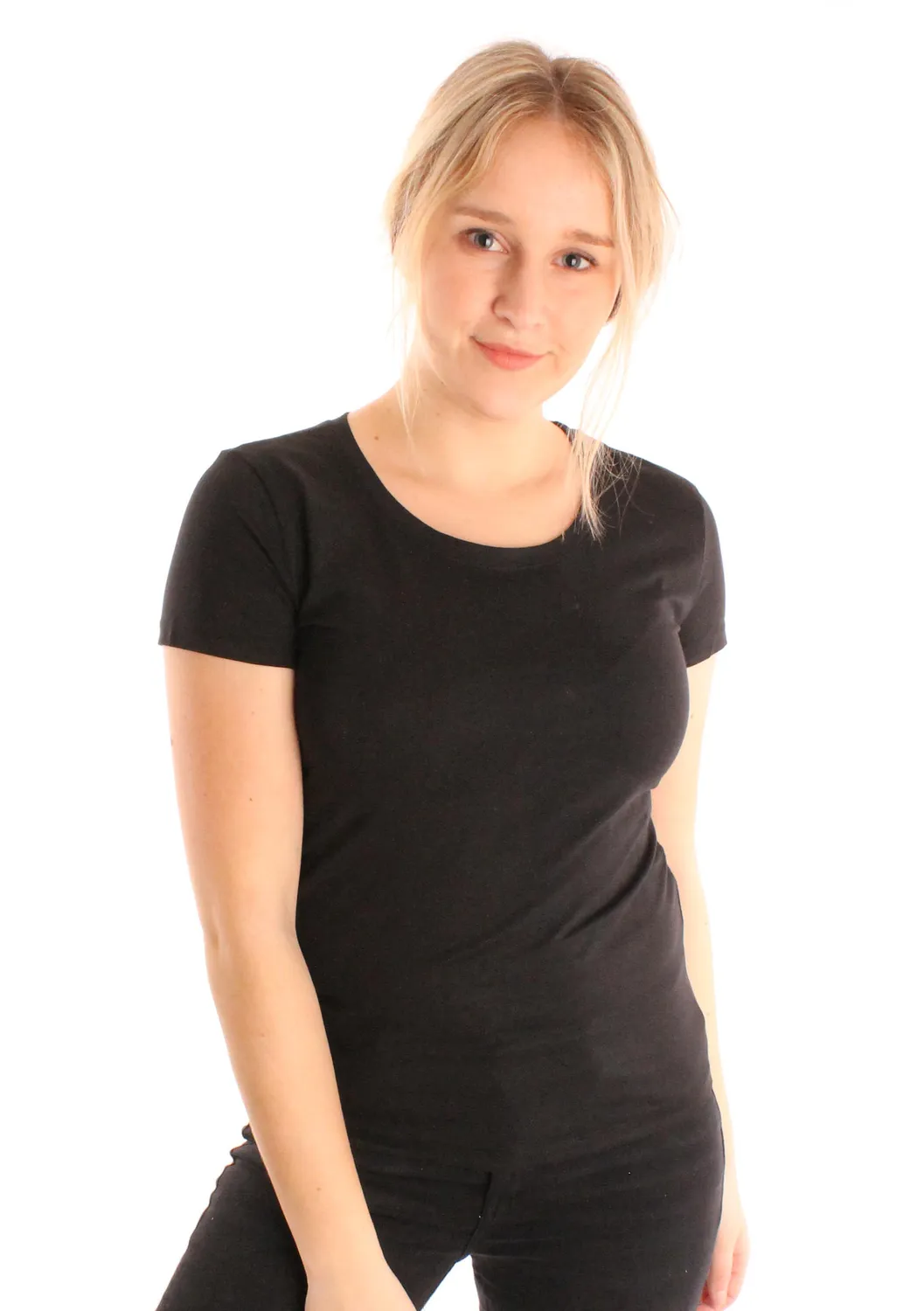 Lovedrunky Basic t-shirt zwart slim fit S-M-L