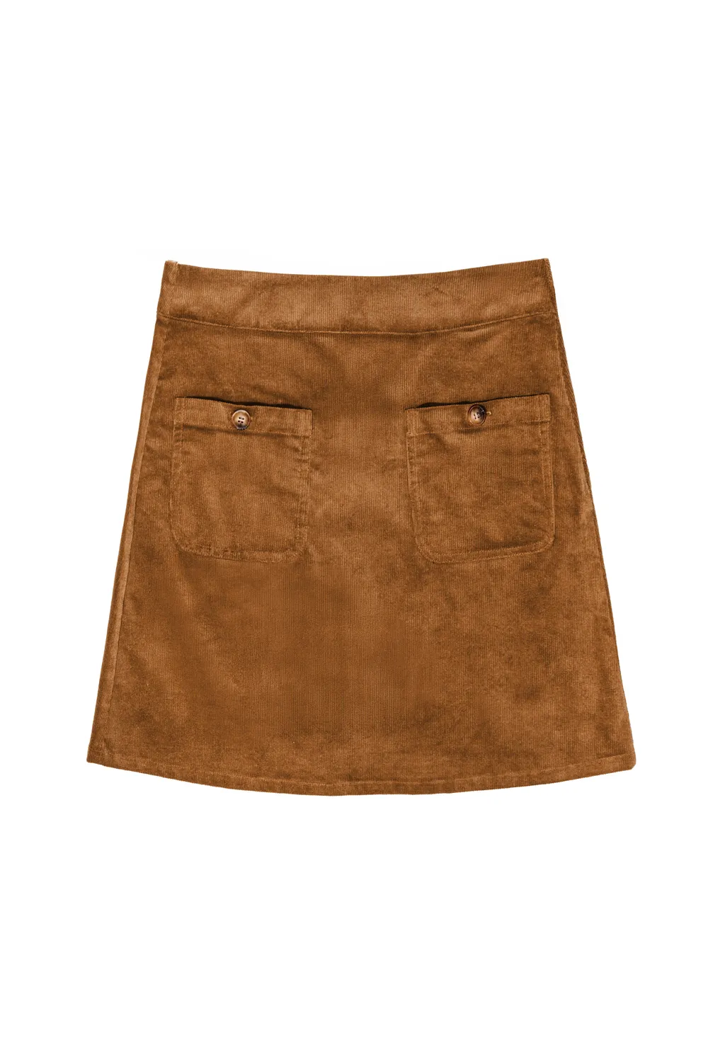 La Petite Etoile Jada rok camel ribfluweel kort