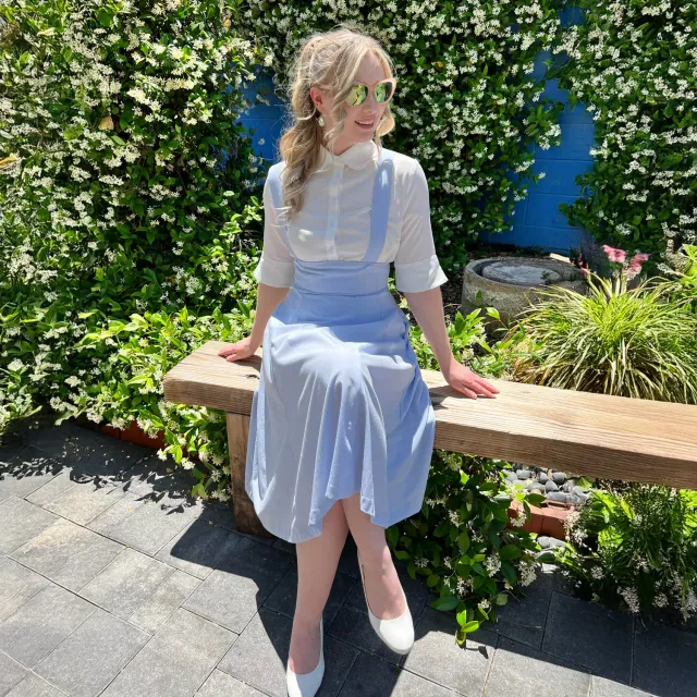Tatyana Full Circle Retro jumper prinsesblauw