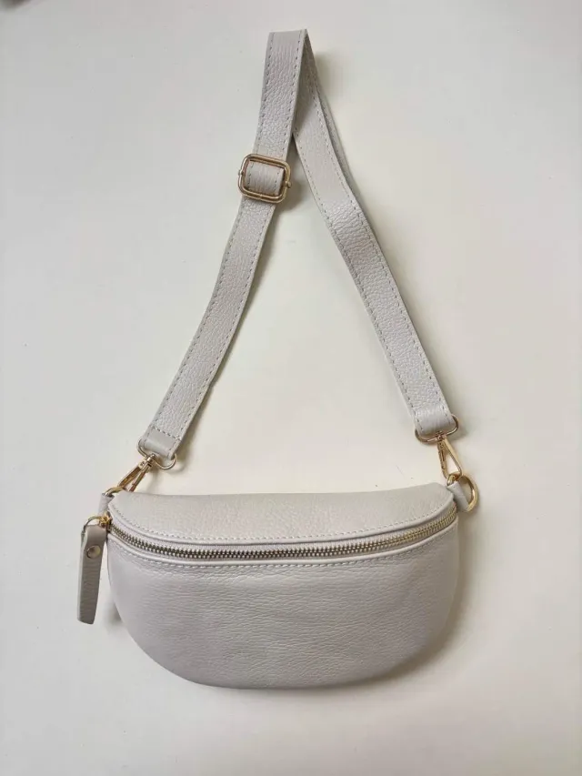 Amiek Ruby heuptas leer beige