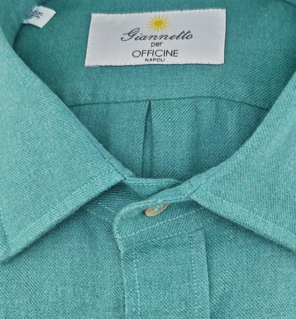 Sanfort FW419 A2250C 47 03 overhemd groen katoen