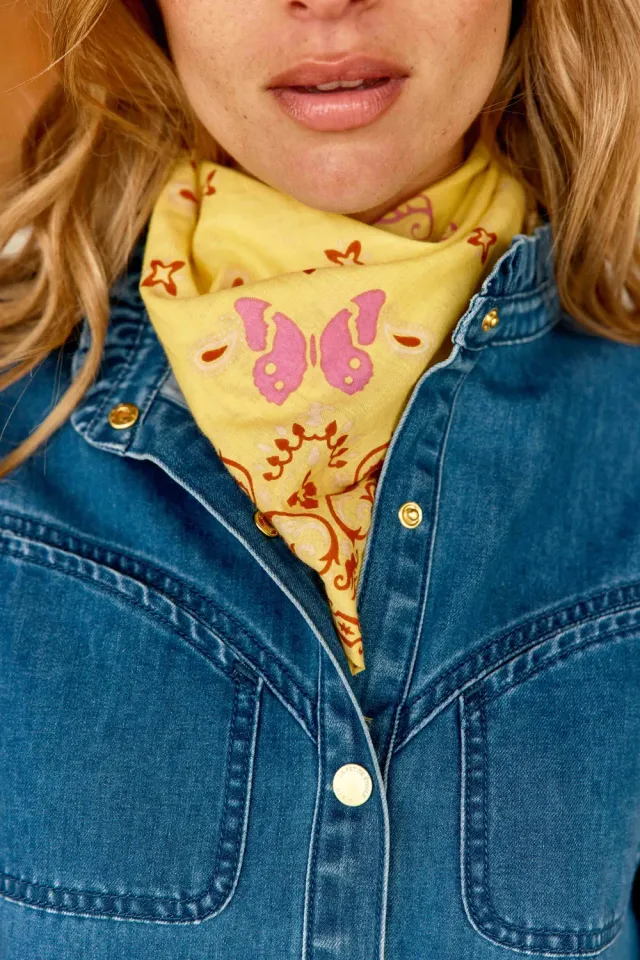 La Petite Etoile Alexia sjaal geel bandana
