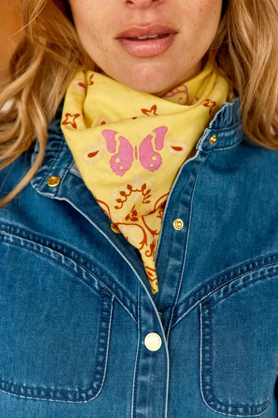 La Petite Etoile Alexia sjaal geel bandana