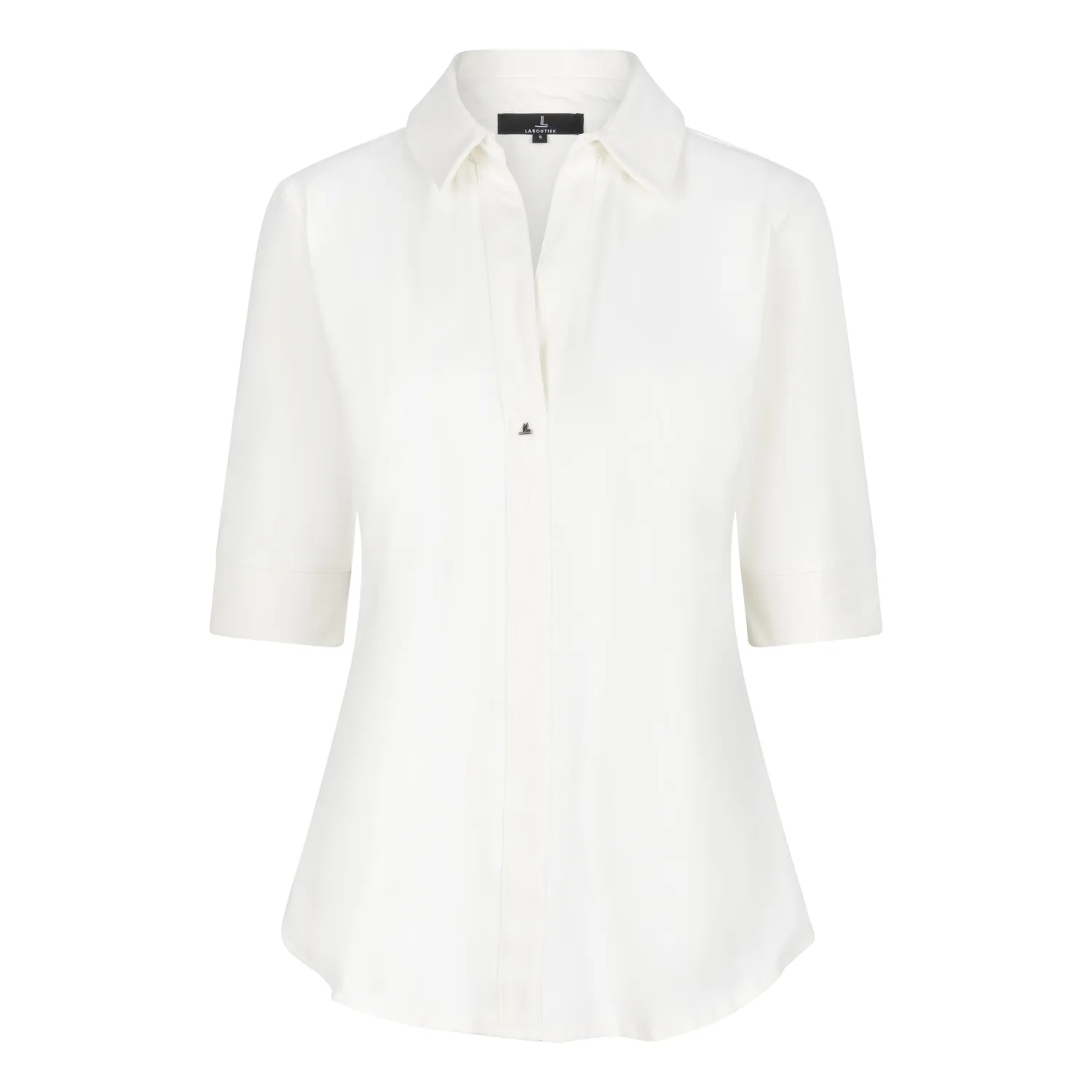 Laboutiek Ivanka Short Sleeve Travel blouse off white