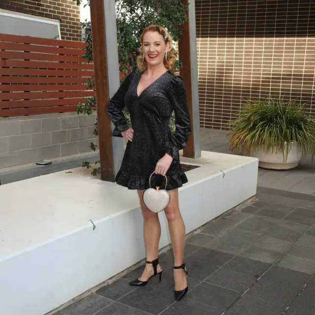 Tatyana Valerie Mini-jurk midnight dazzle zwart