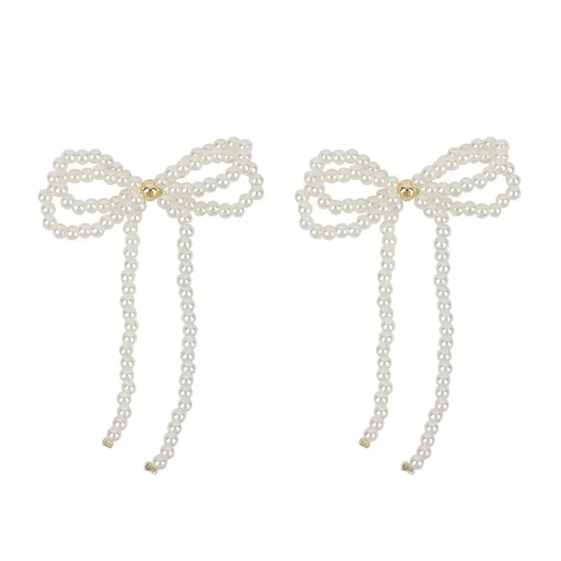 Amiek Patty's Pearly Bow oorbellen parelstrik