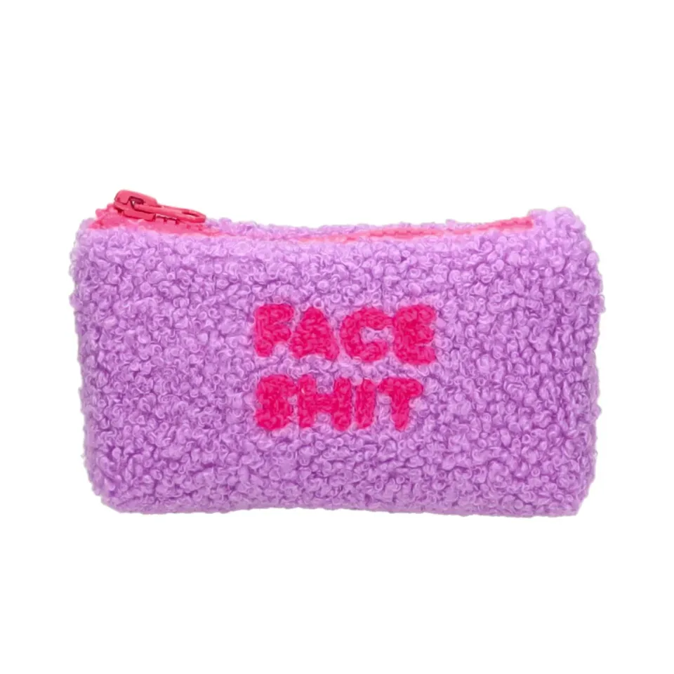 Amiek Teddy Face S toilettasje lila teddy