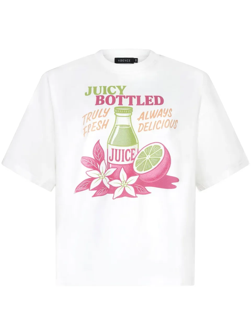 Amiek Juicy Bottle T-shirt dames met print