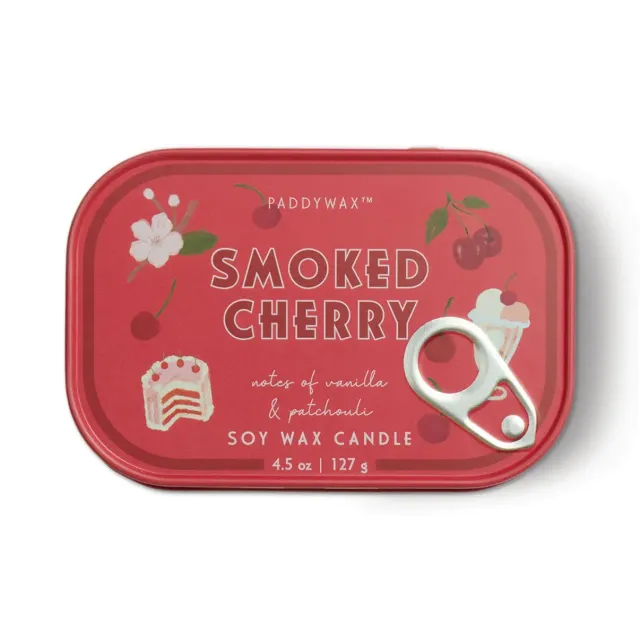 Paddywax Bistro geurkaars cherry in blik