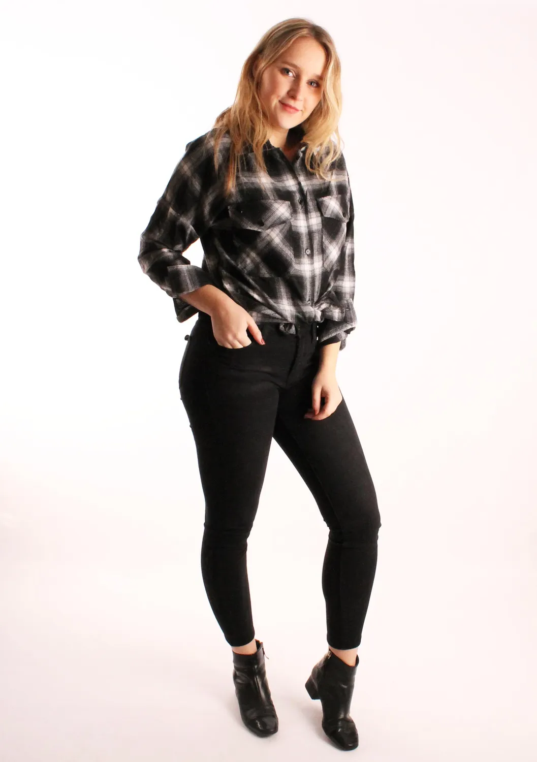 LOVEDRUNKY Queen Hearts Jeans skinny jeans Donkerzwart stretch
