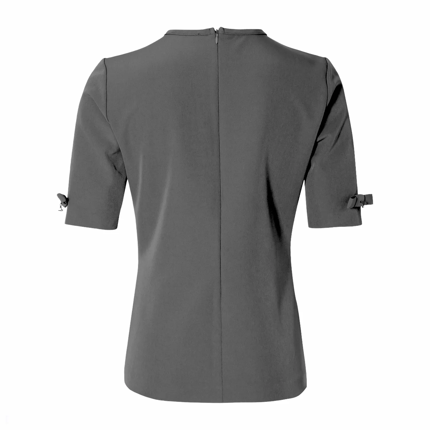 Laboutiek Clean Tee with Bows shirt grijs stretch