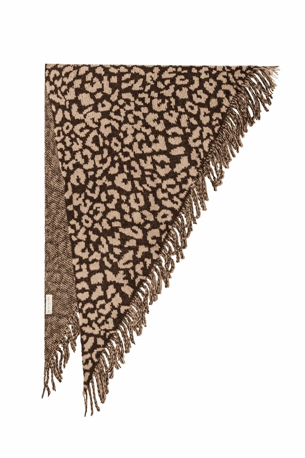 La Petite Etoile Audrey sjaal luipaard bruin beige driehoek